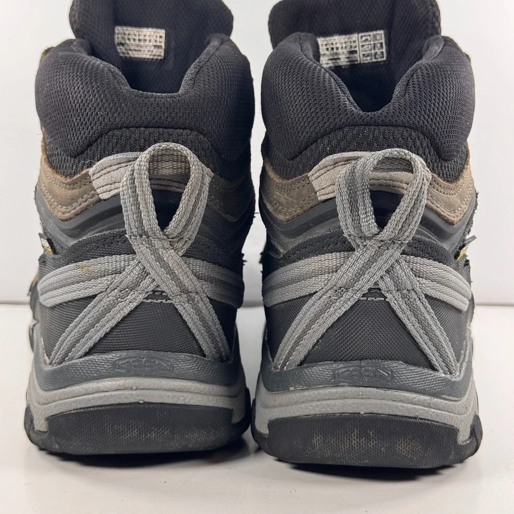 Keen Ridge Flex Mid Waterproof Hiking Boots Brown Black 1024911 Men's size 8